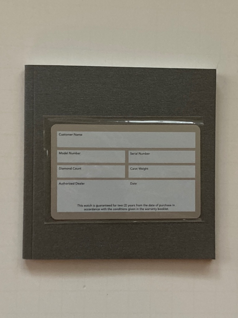 Michele Gray Watch Box/Cushion/Polishing Cloth/Manual/Warranty Card/NEVER USED!! - Picture 16 of 16